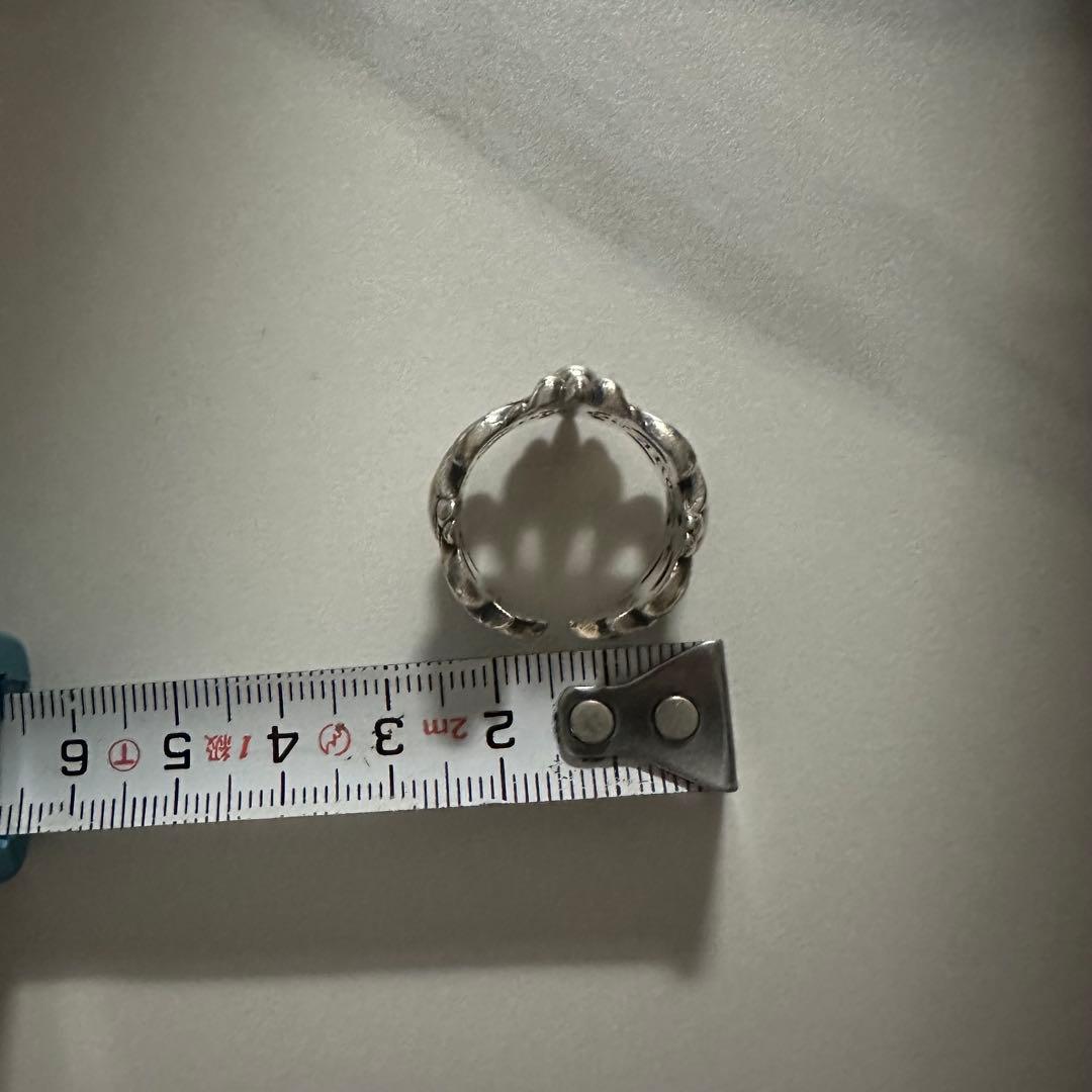 クロムハーツ　ダブルフローラルクロスリング