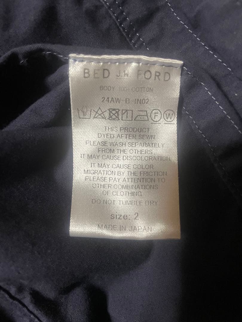 BED JW FORD ネイビー ジップパーカー サイズ2