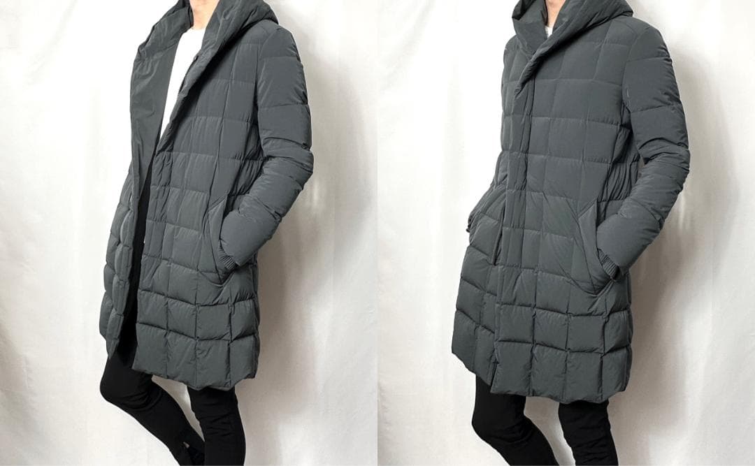 定価15.4万 1piu1uguale3 WRAP HOOD ダウンコート Ⅴ