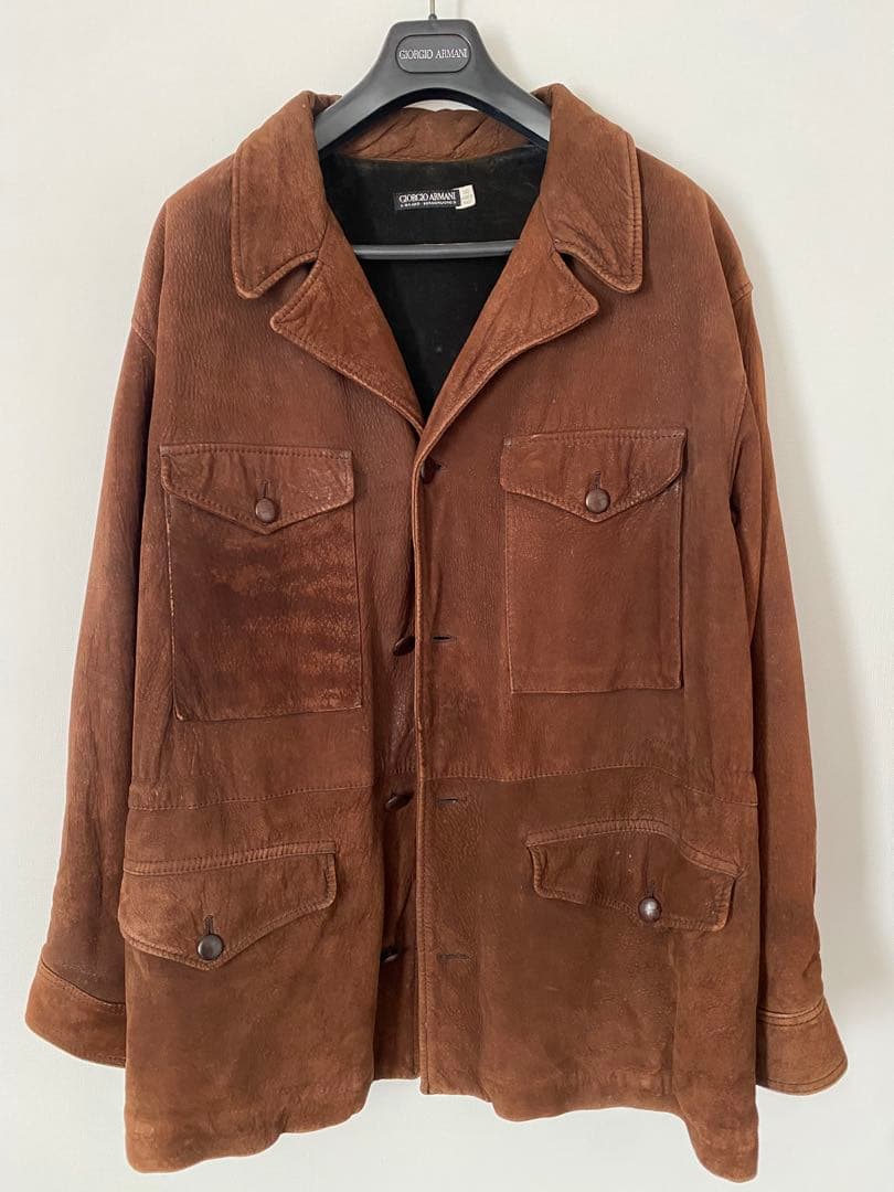 GIORGIO ARMANI ヴィンテージ レザージャケット イタリア製