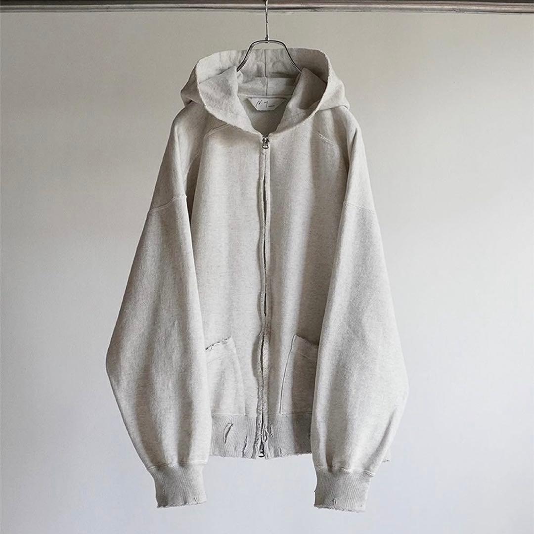 トップス ANCELLM 24AW CRASH ZIP HOODIE size2