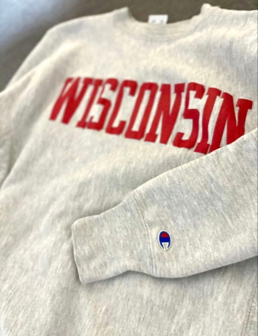 [美品]90s チャンピオン　リバースウィーブ　ウィスコンシン