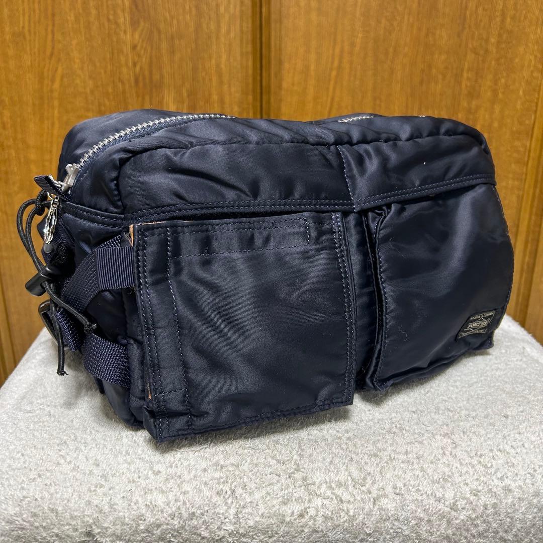 HEAD PORTER タンカー ウエストバッグ ネイビー ウエストポーチ