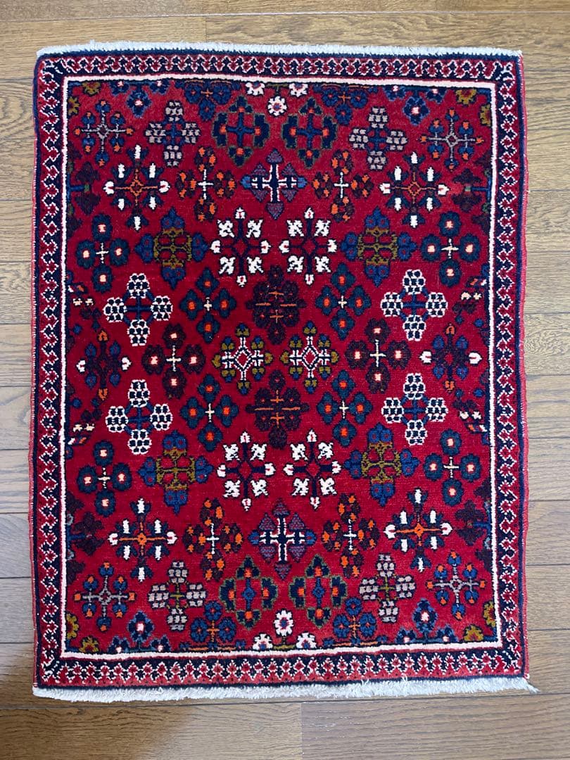 ヴィンテージラグ　赤