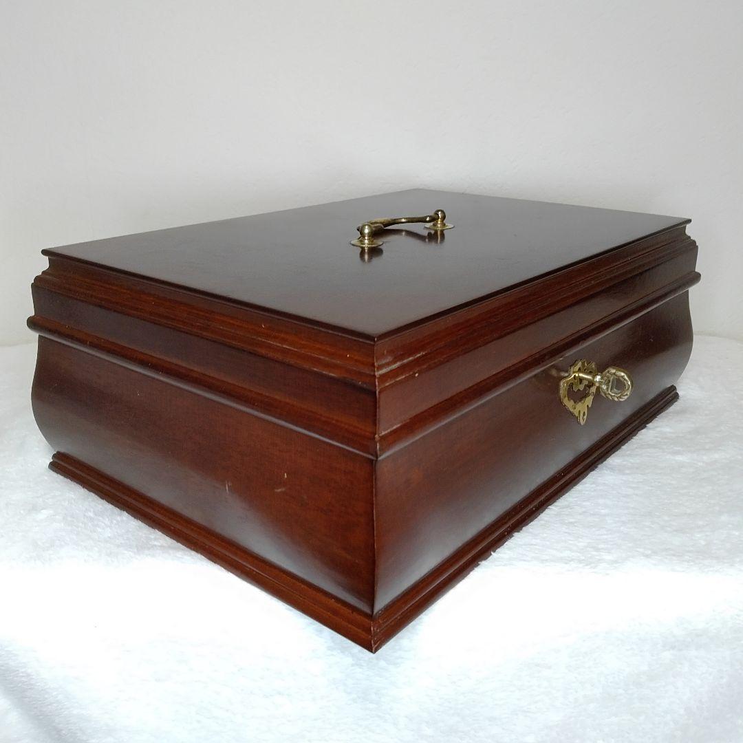 アンティーク 大型 ジュエリーボックス 宝石箱 アクセサリー 鍵付き