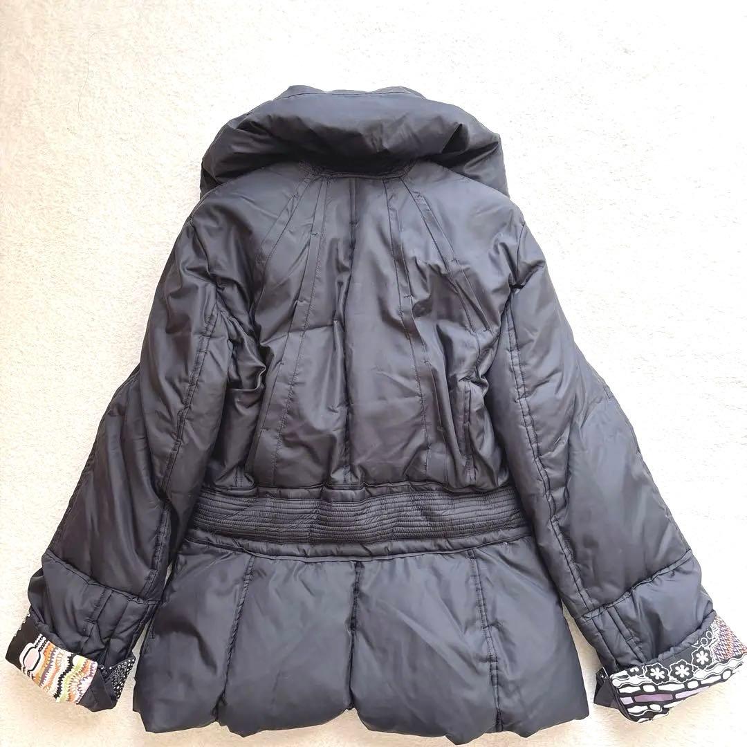 ✨希少✨ミッソーニ 総柄 ダウンショート コート ブラック XL