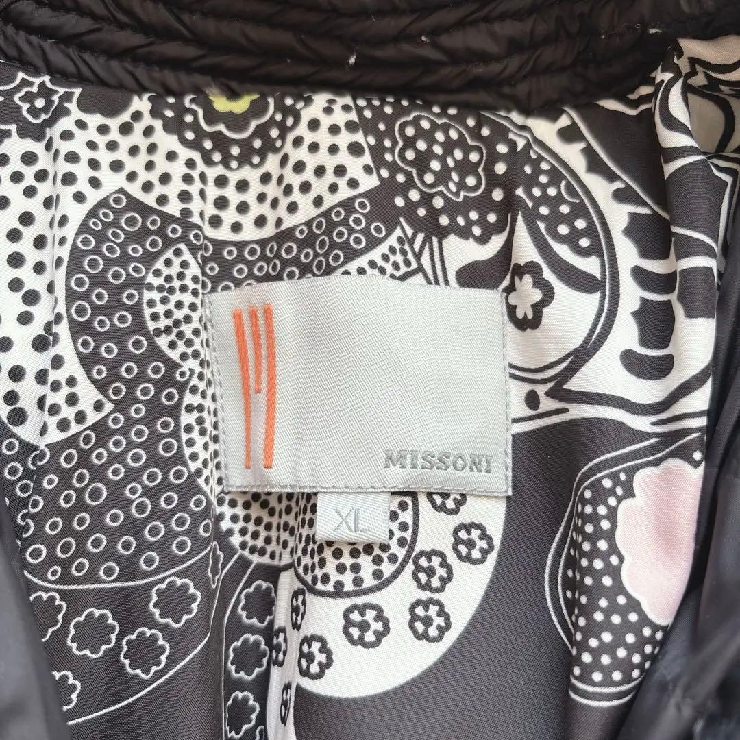 ✨希少✨ミッソーニ 総柄 ダウンショート コート ブラック XL