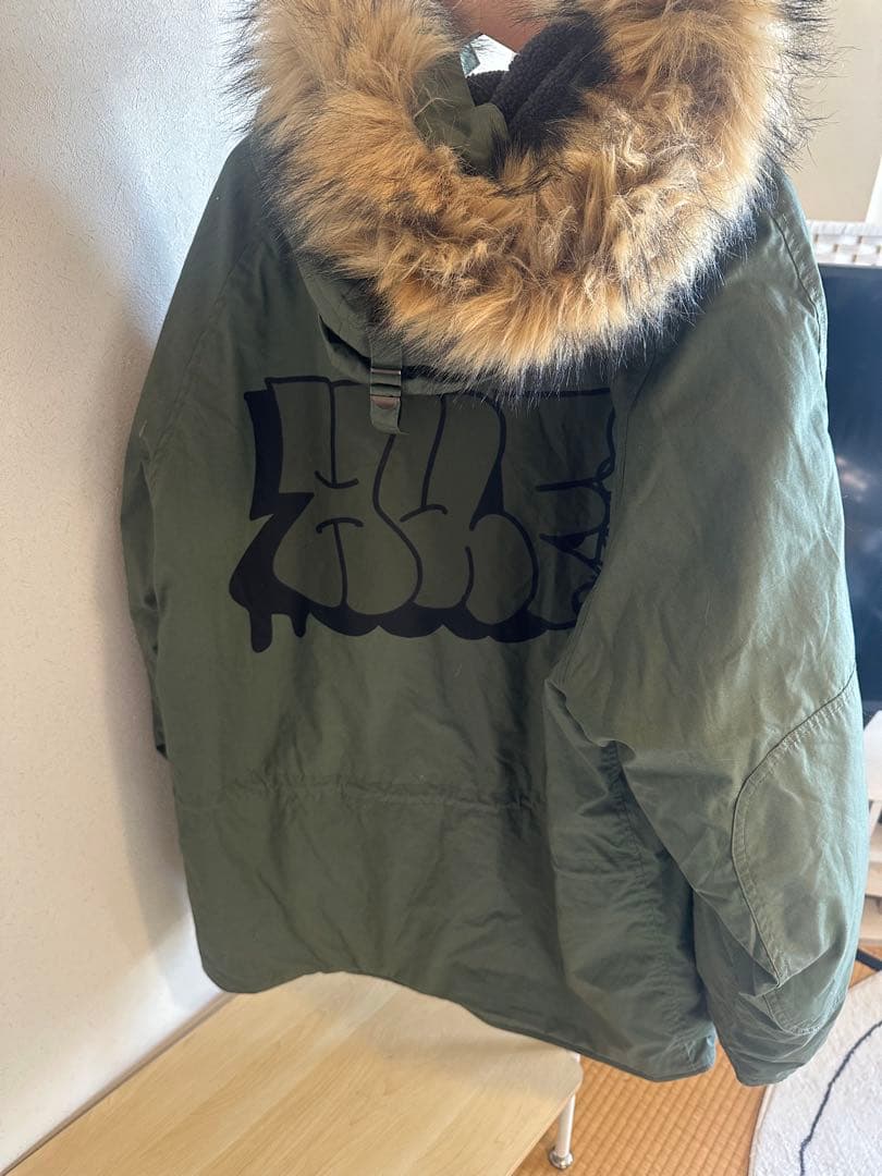 HUF モッズコート オリーブグリーン