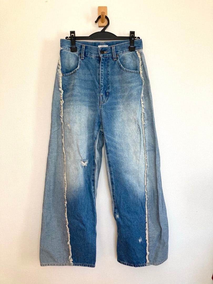 Freada 配色カーブデニム ほぼ未使用