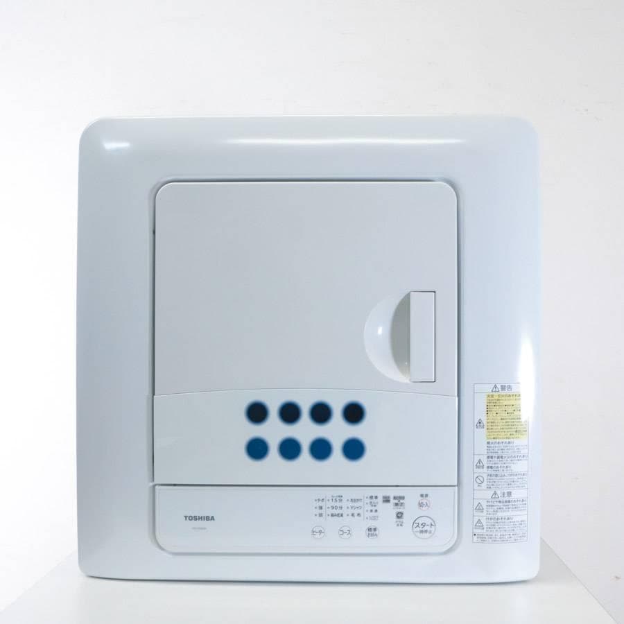 21年製 動作品 東芝 衣類乾燥機 4.5kg ED-458 ピュアホワイト