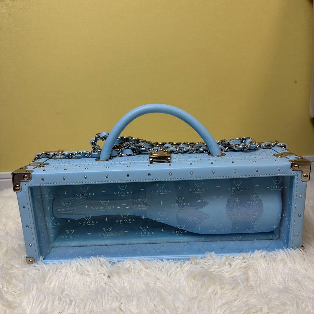 【美品】【未開封】エンジェル シャンパン 水色 750ml 専用ケース付き