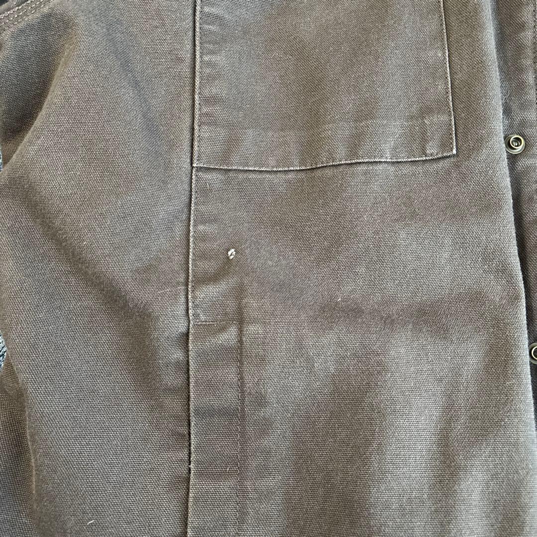 Carhartt ボアジャケット L 企業刺繍 フード付き古着