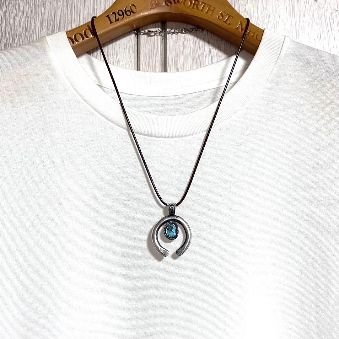 キングマン　ターコイズ　ナジャ　シルバー　ネックレス　#インディアンジュエリー