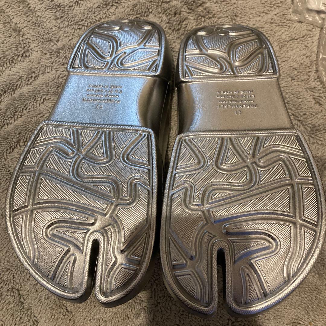 paes サンダル　シルバー　Mサイズ
