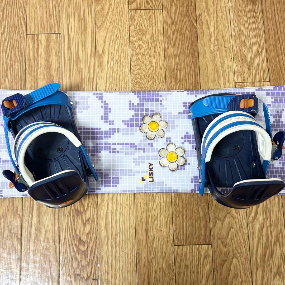 【2点セット】キッズスノーボード LISKY 120㎝  PRO バイン