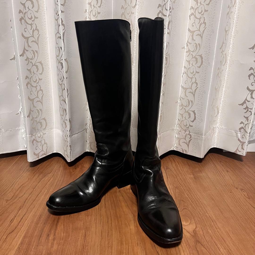 SARTOREサルトル　ブラック ジョッキーブーツ　37.5 24.5cm