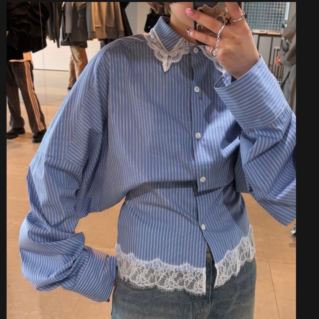 AKIKOAOKI / Hanna-02 /ストライプシャツ