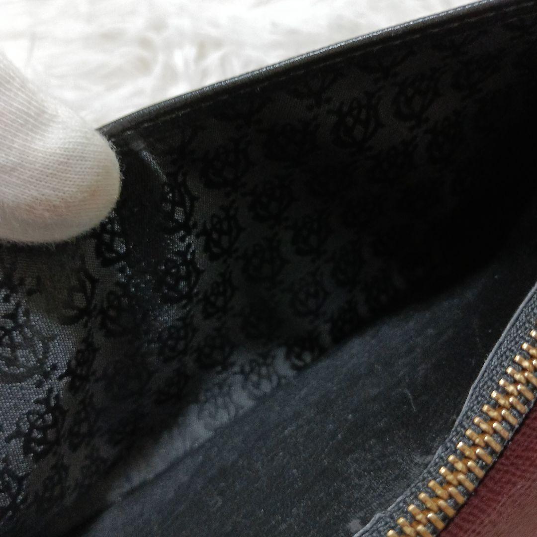 dunhill　ダンヒル　レザー長財布　折り財布　黒　ブラック　ADロゴ　本革