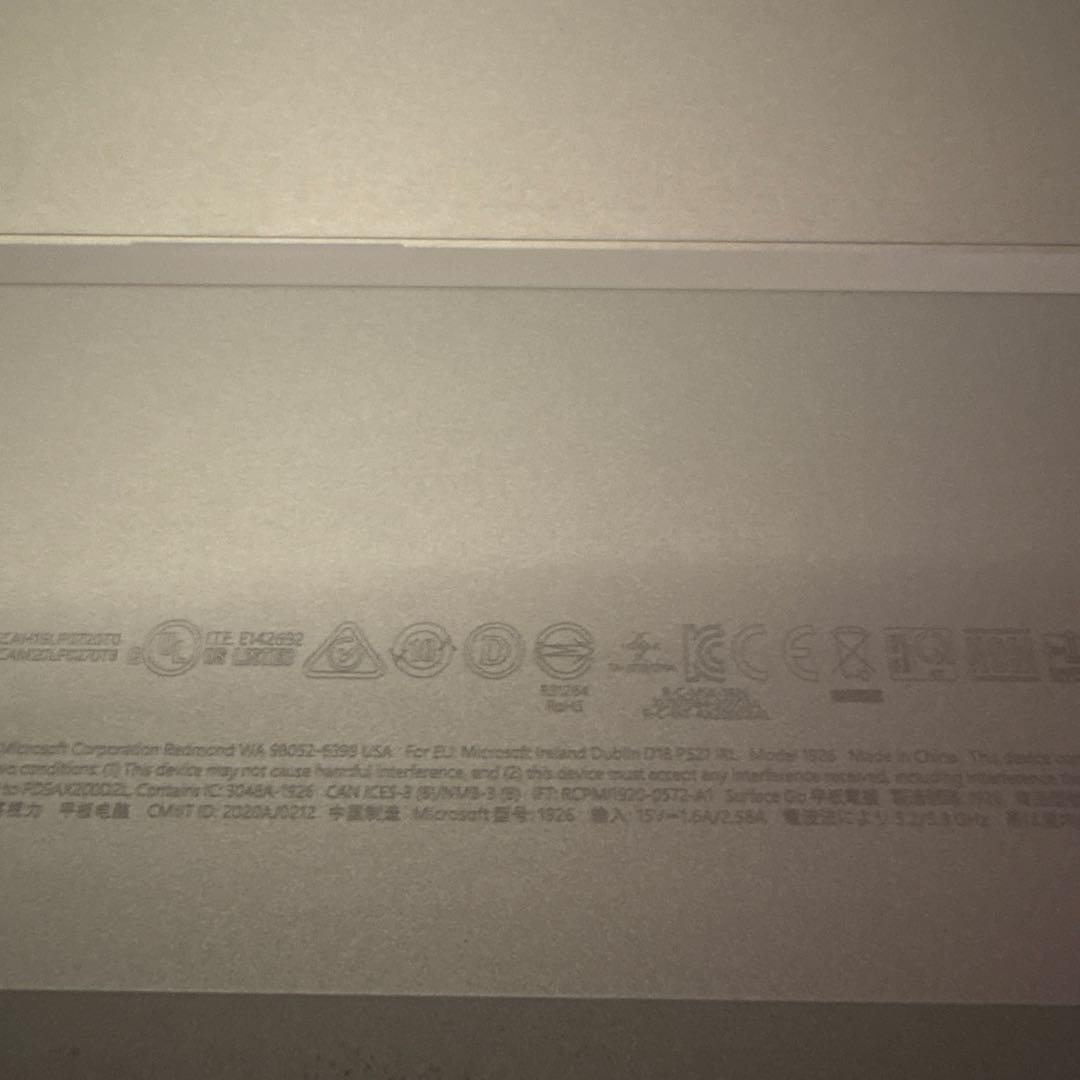 Windowsタブレット本体 Microsoft Surface Go 3 64GB 4GB Pentium