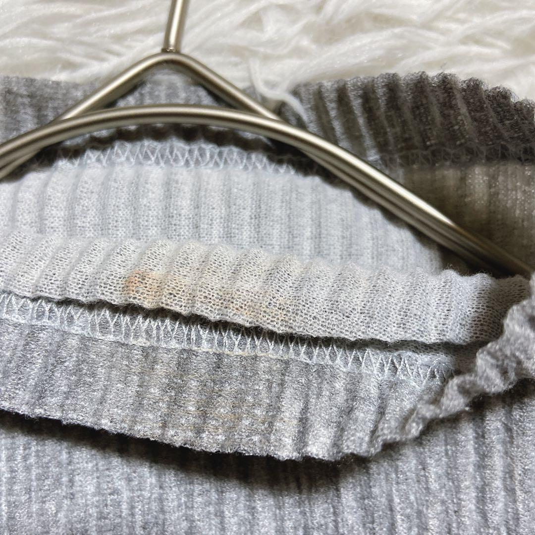 めー ⭐️イッセイミヤケ　モックネック　プリーツカットソー　ドメスティック