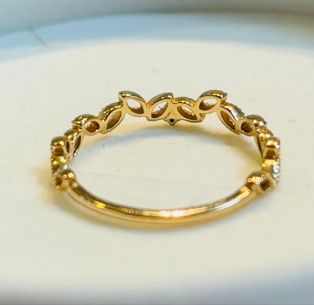 Agete k10 リーフリング　11号