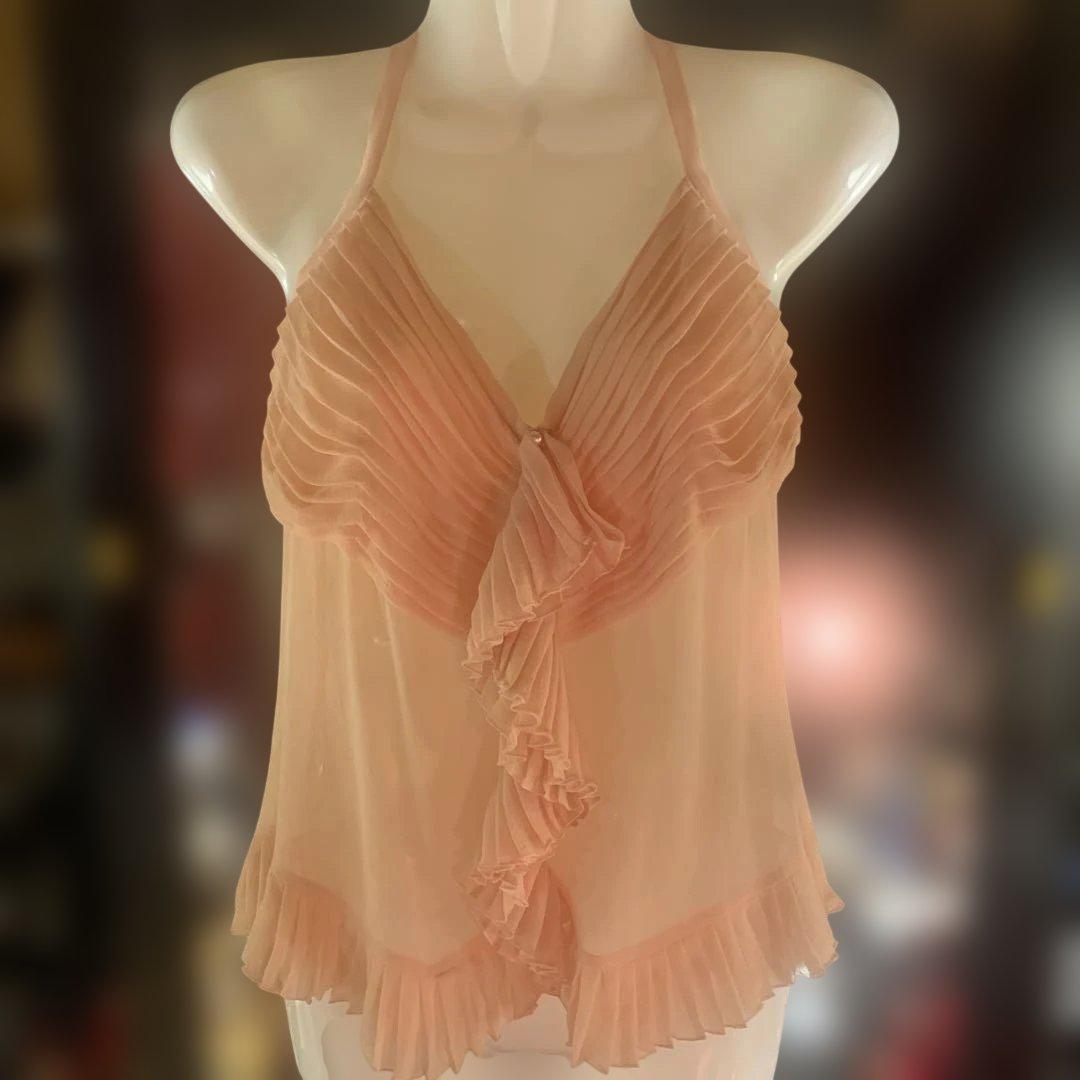 CHANEL キャミソール ホルターネック　シースルー