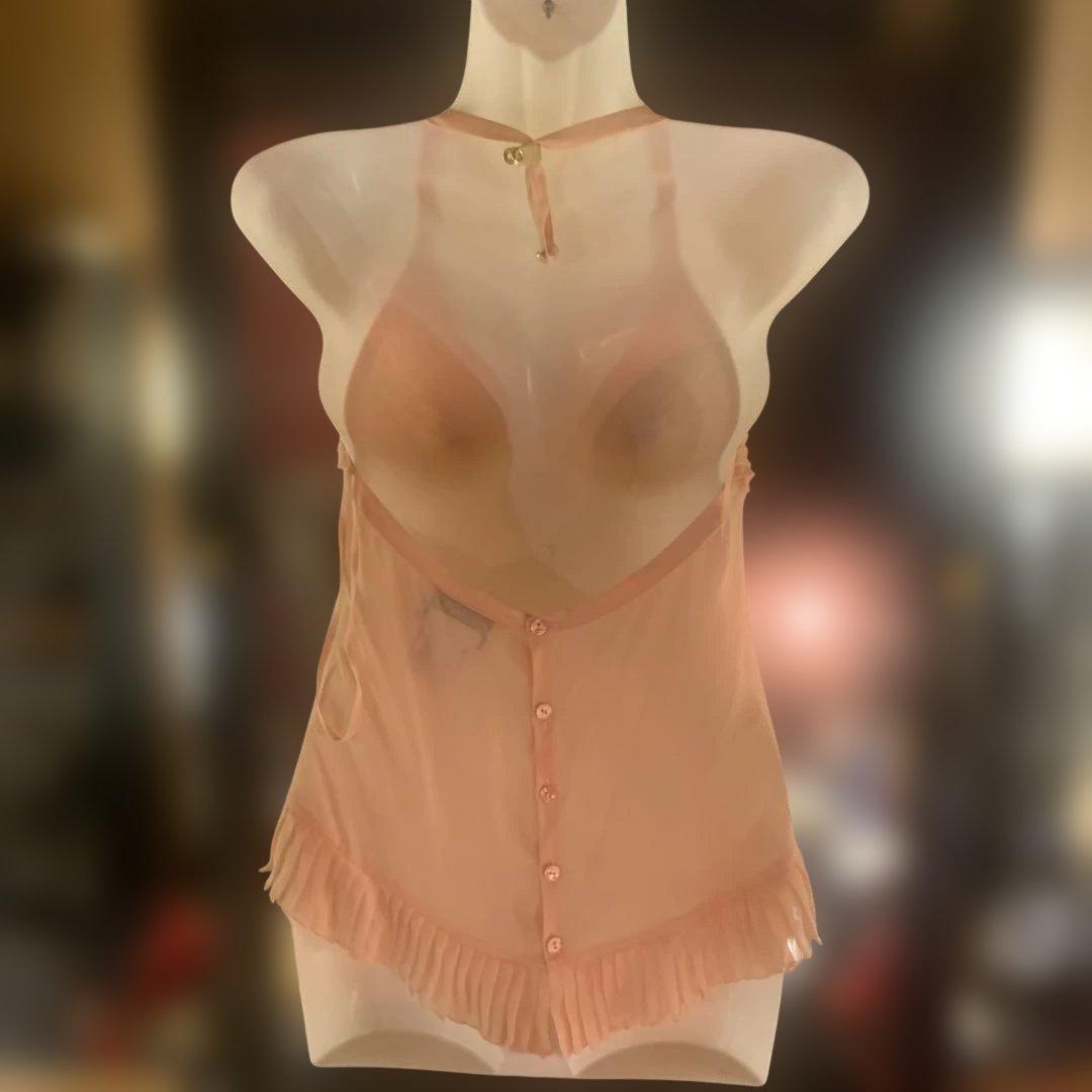 CHANEL キャミソール ホルターネック　シースルー