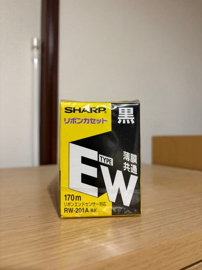 SHARP EWタイプ リボンカセット 黒 170m RW-201A-BK