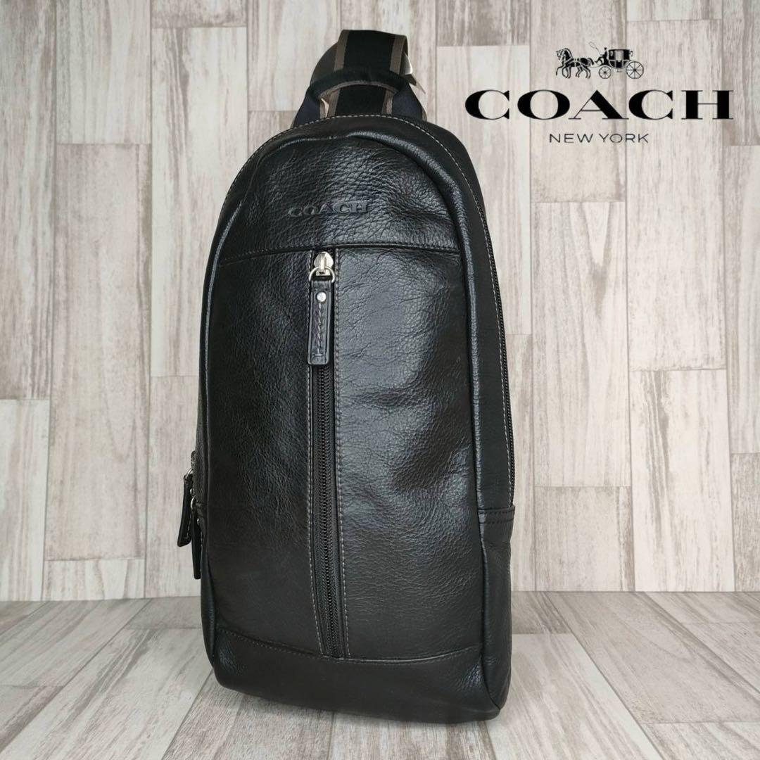53 COACH コーチ　レザー　ボディーバッグ