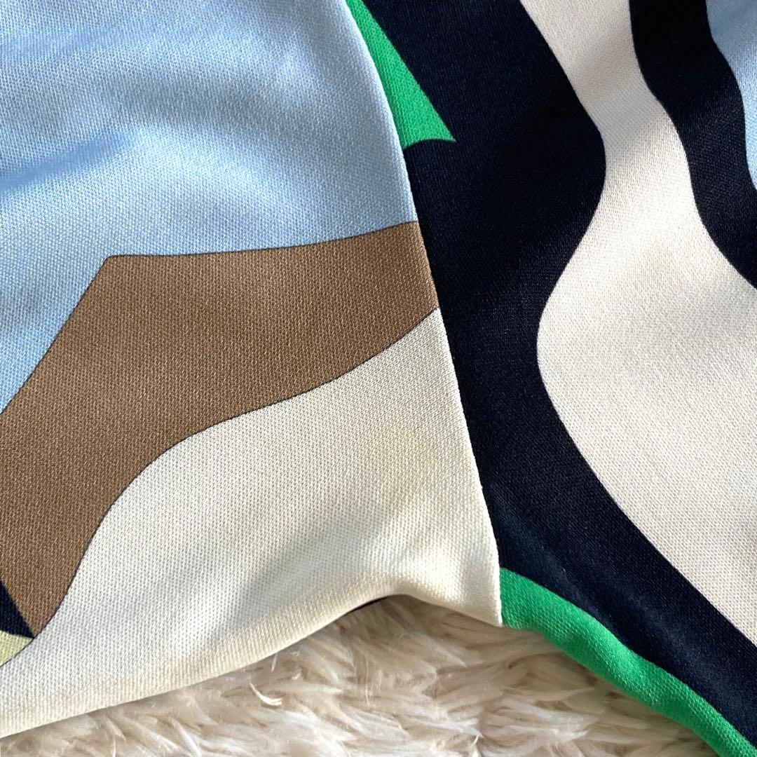 エミリオプッチ シルク混 プッチ柄 ワンピース 総柄 幾何学模様 マルチカラー