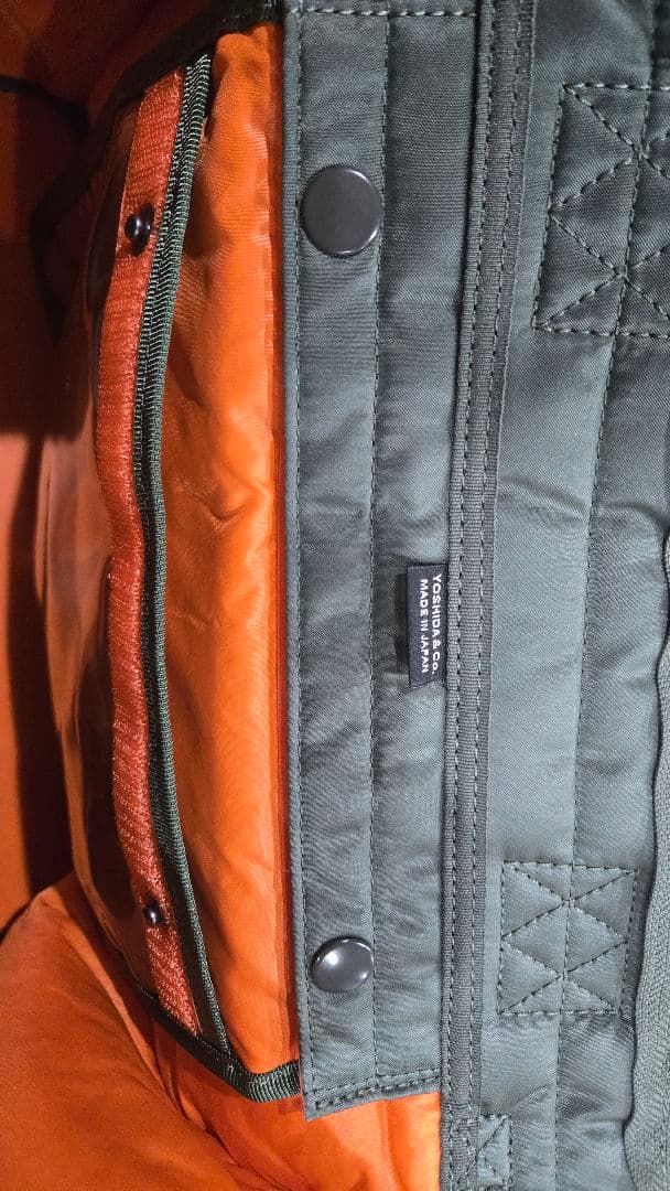 PORTER TANKER SQUARE TOTE BAG(L)セージグリーン