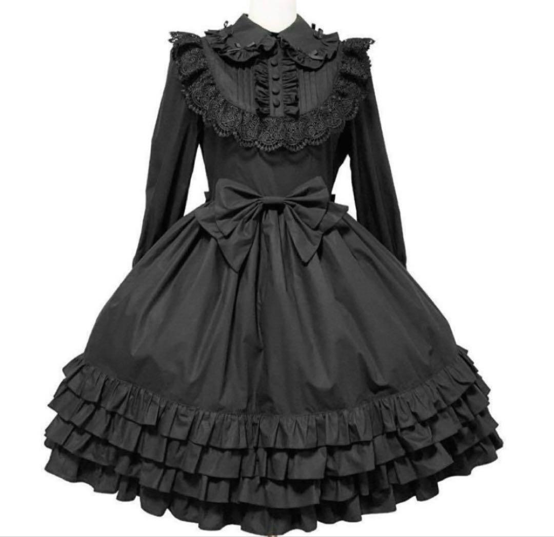 売り切りセール アンドロミオ 全黒ワンピース