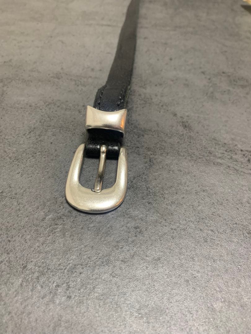 Our Legacy ブラック レザー ベルト 80