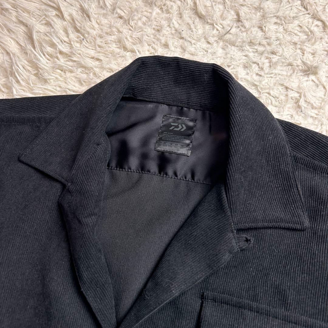 Daiwa pier 39 コーデュロイ シャツ ジャケット ブラック