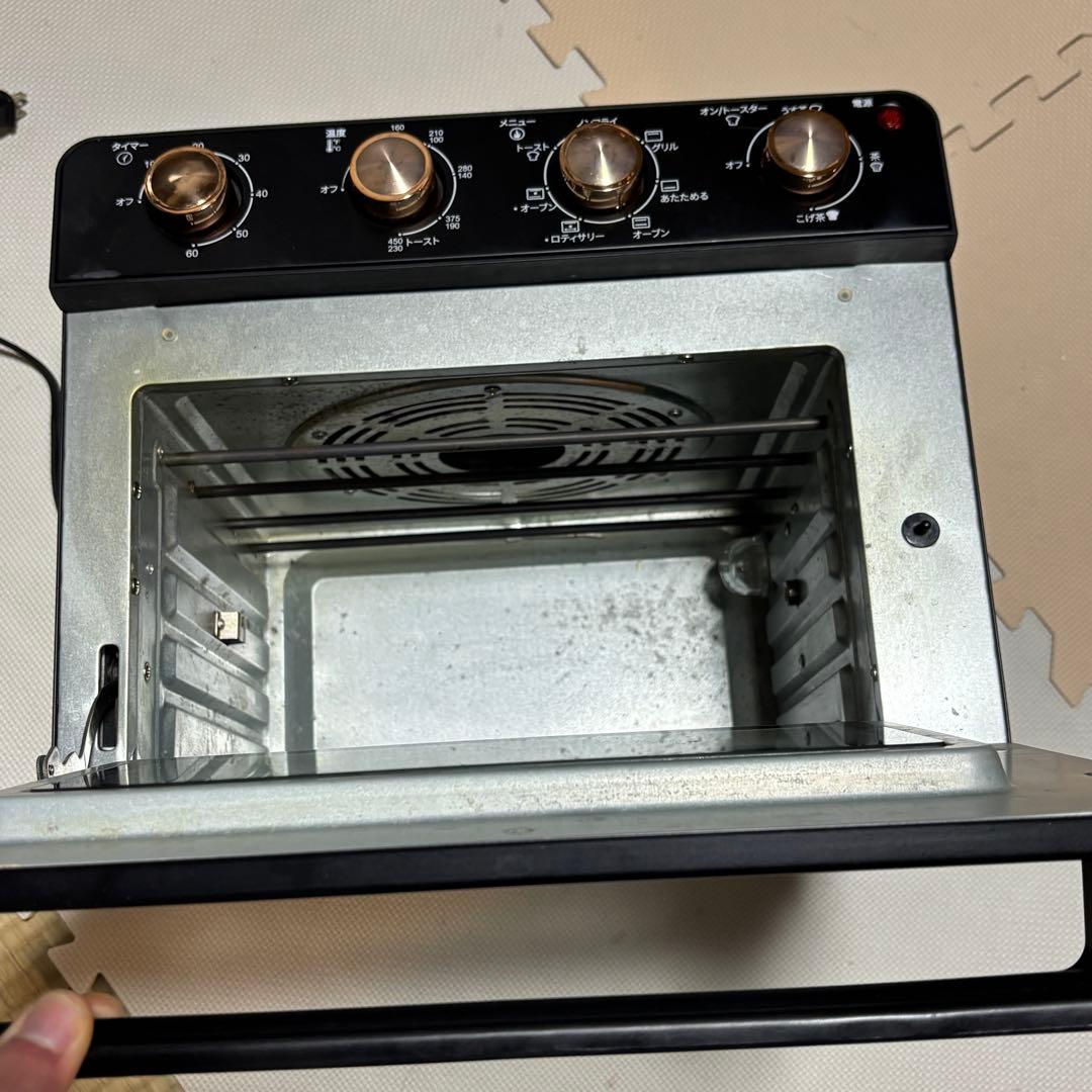 FeeKaa 20L コンベクションオーブン 黒 ゴールドアクセント