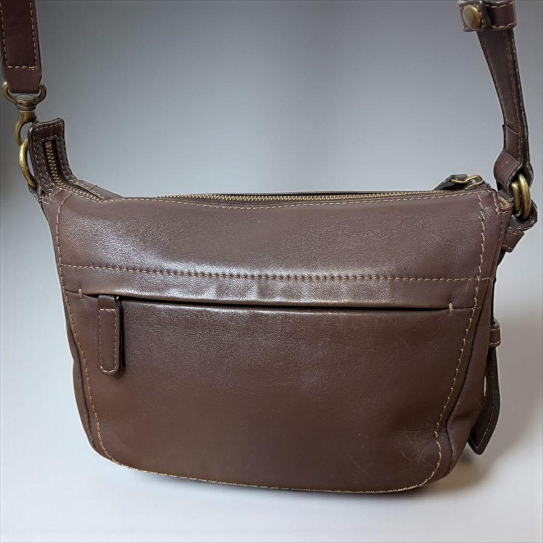 土屋鞄 ショルダーバッグ トーンオイルヌメ ブラウン オールレザー 斜め掛け
