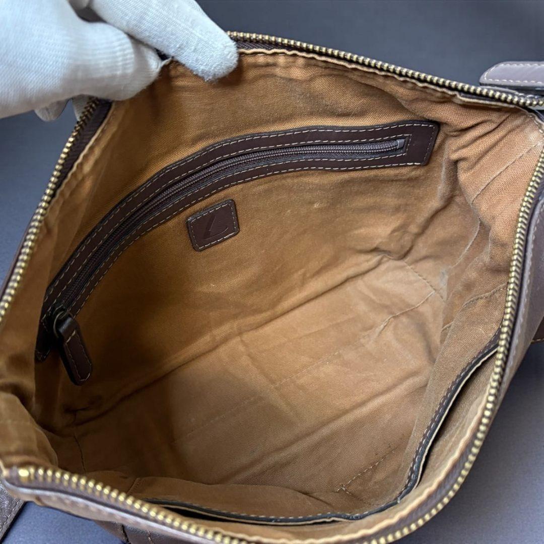 土屋鞄 ショルダーバッグ トーンオイルヌメ ブラウン オールレザー 斜め掛け