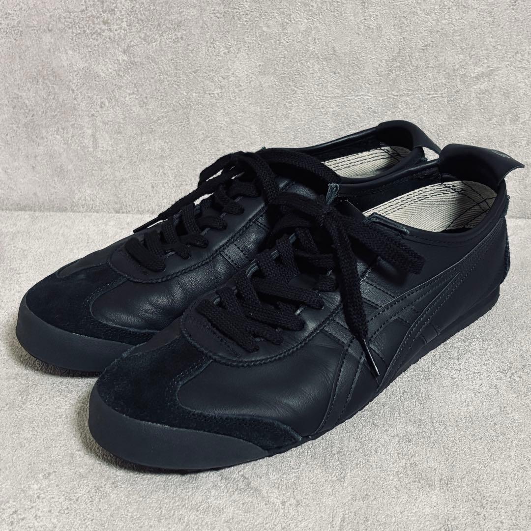 【美品】 オニツカタイガー メキシコ66 1183C102 黒 27.5 レザー