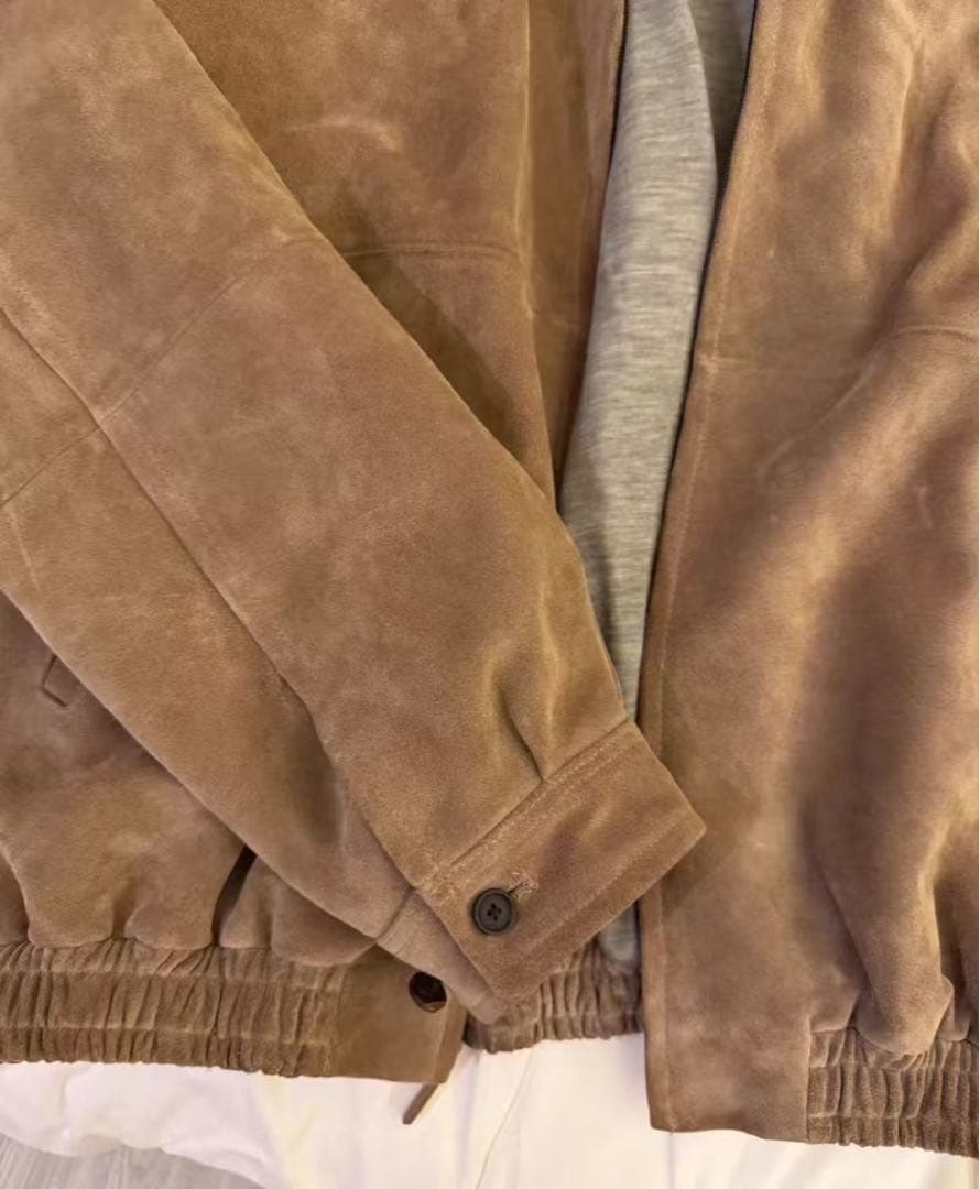The Row Ronan suede レザージャケット