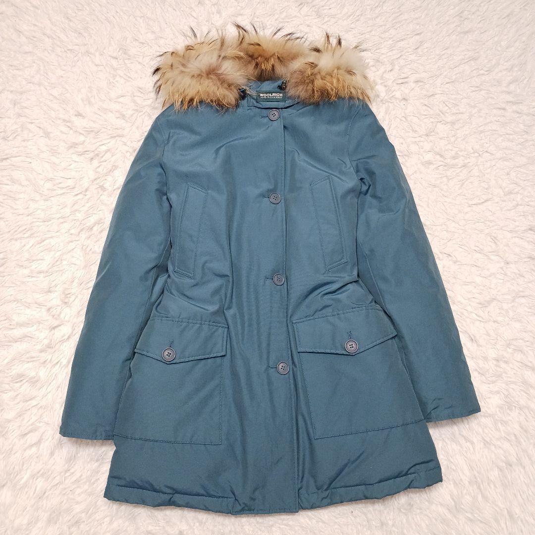 ✨美品✨ウールリッチ　アークティックパーカー　くすみブルー　M