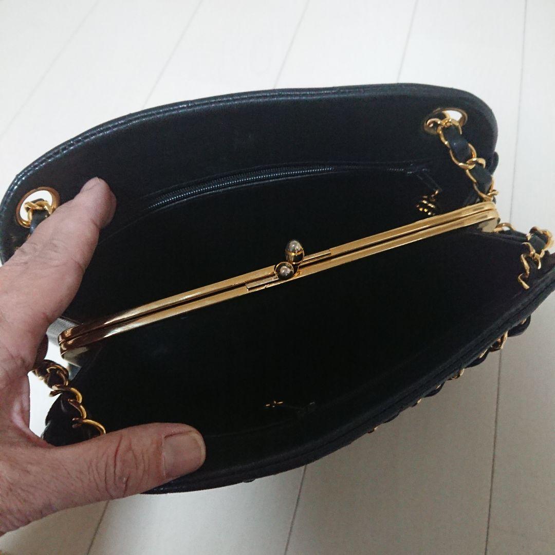 最終‼️極美品❤CHANELハンドバッグ Vステッチブラック レザー 2way