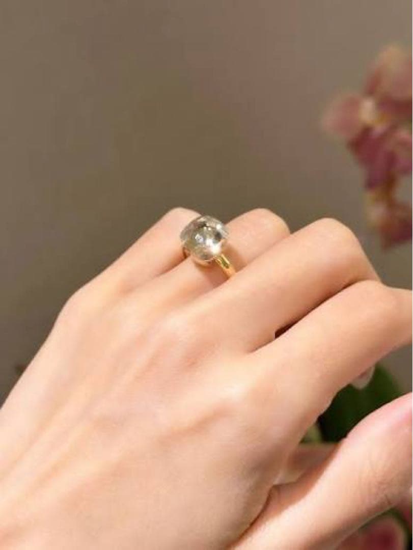 ポメラート　ヌードリング　プチ　ホワイトトパーズ　53