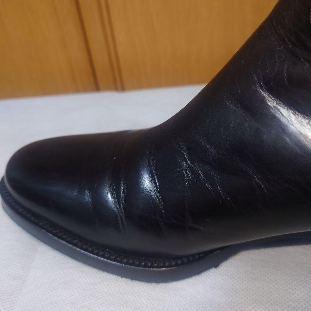 SARTORE 本革 ロングブーツ バックベルト ブラック 37 美品
