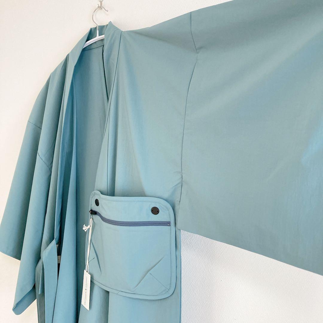 ぼ*ん様 スノーピーク　OUTDOOR KIMONO　着物　ポーチ　ブルー　M