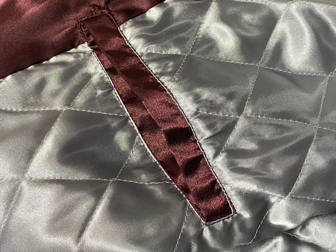 T*様 希少一点物！ドラゴン刺繍 ワインレッド スカジャン/日本製/美品