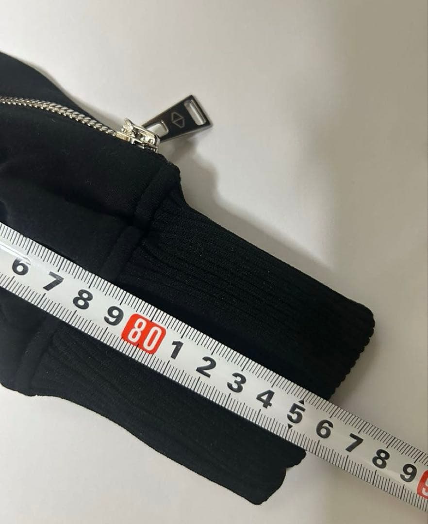 黒いフルジップジャケット　ACUDO by CHANU