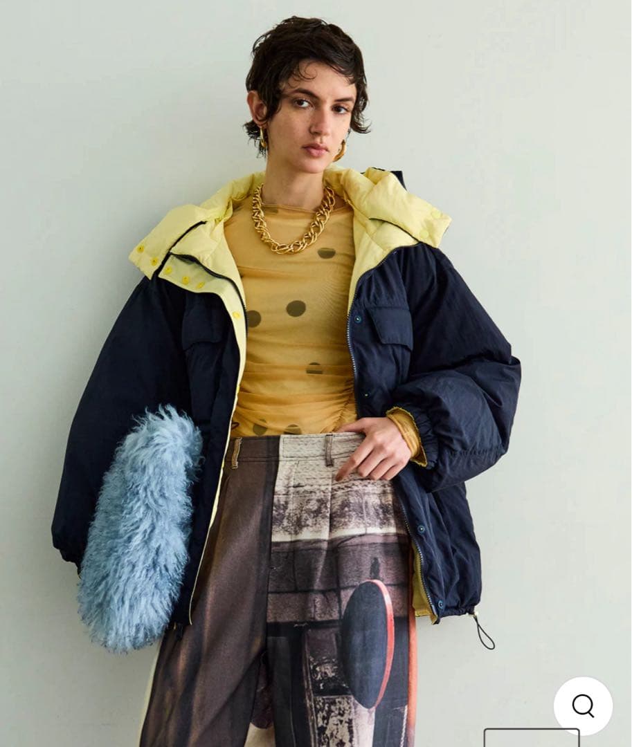 メゾンスペシャル　リバーシブルダウンジャケット