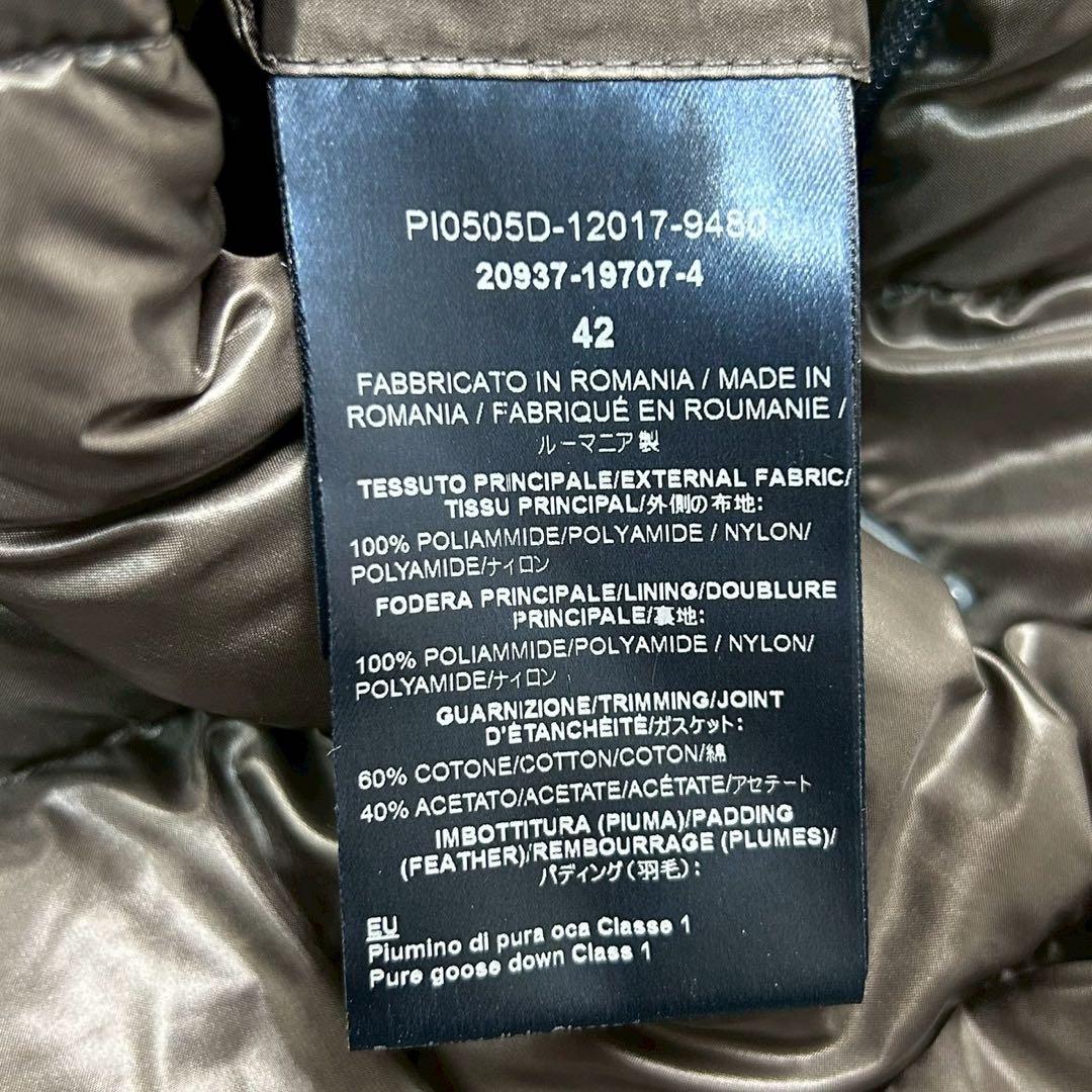 良品　ヘルノ　アメリア　ダウンコート　軽量ナイロン　グレージュ　42