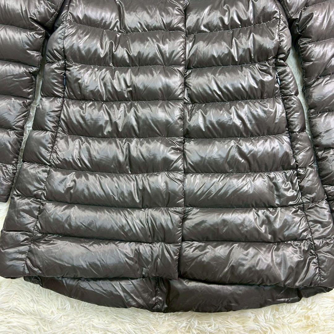良品　ヘルノ　アメリア　ダウンコート　軽量ナイロン　グレージュ　42