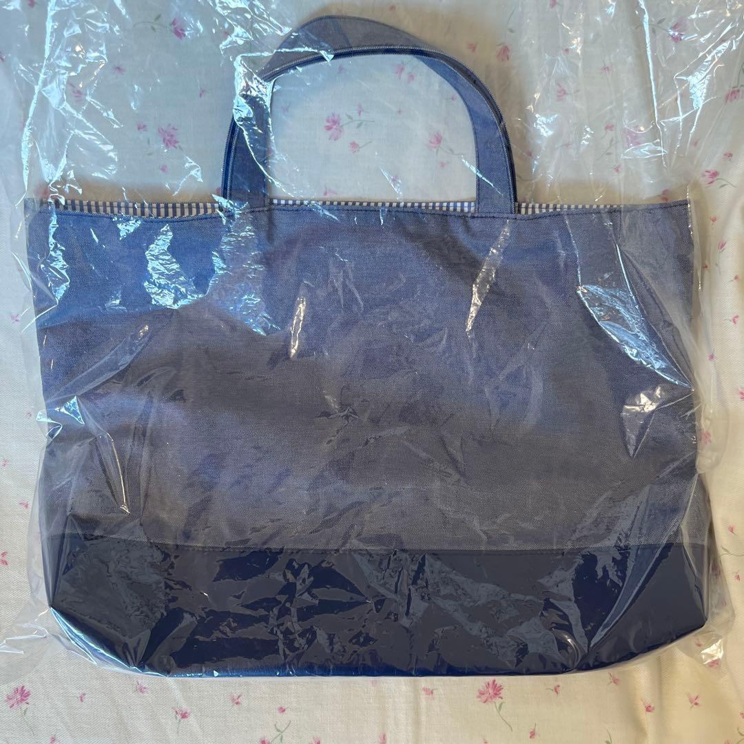 ファミリア　デニムバッグ　マチ付き